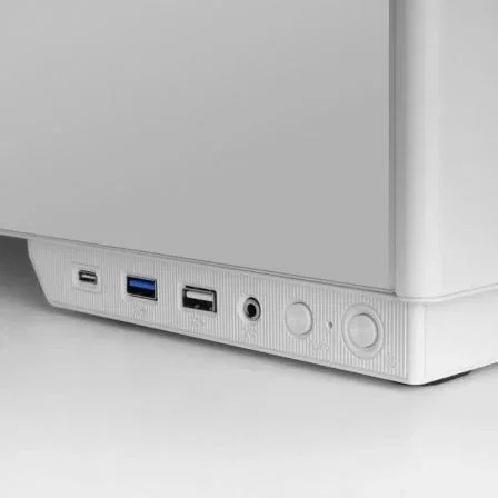 Tacens SAGITTA20 Caja Semitorre ATX Blanca con Ventana Cristal Templado y Pantalla LED Temperatura